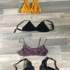 4 Bralettes / Aritzia + Urban Outfitters / M-L
